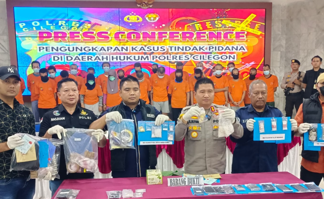 Polisi Berhasil Nangkap 63 Pengedar Narkotika Cilegon