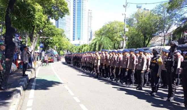 840 Personel Gabungan Siaga Demo Jakarta