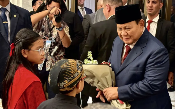 Presiden Prabowo Tiba di Amman Dikawal Pesawat F-16 Yordania